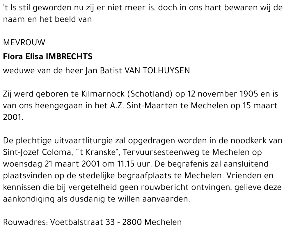  IMBRECHTS