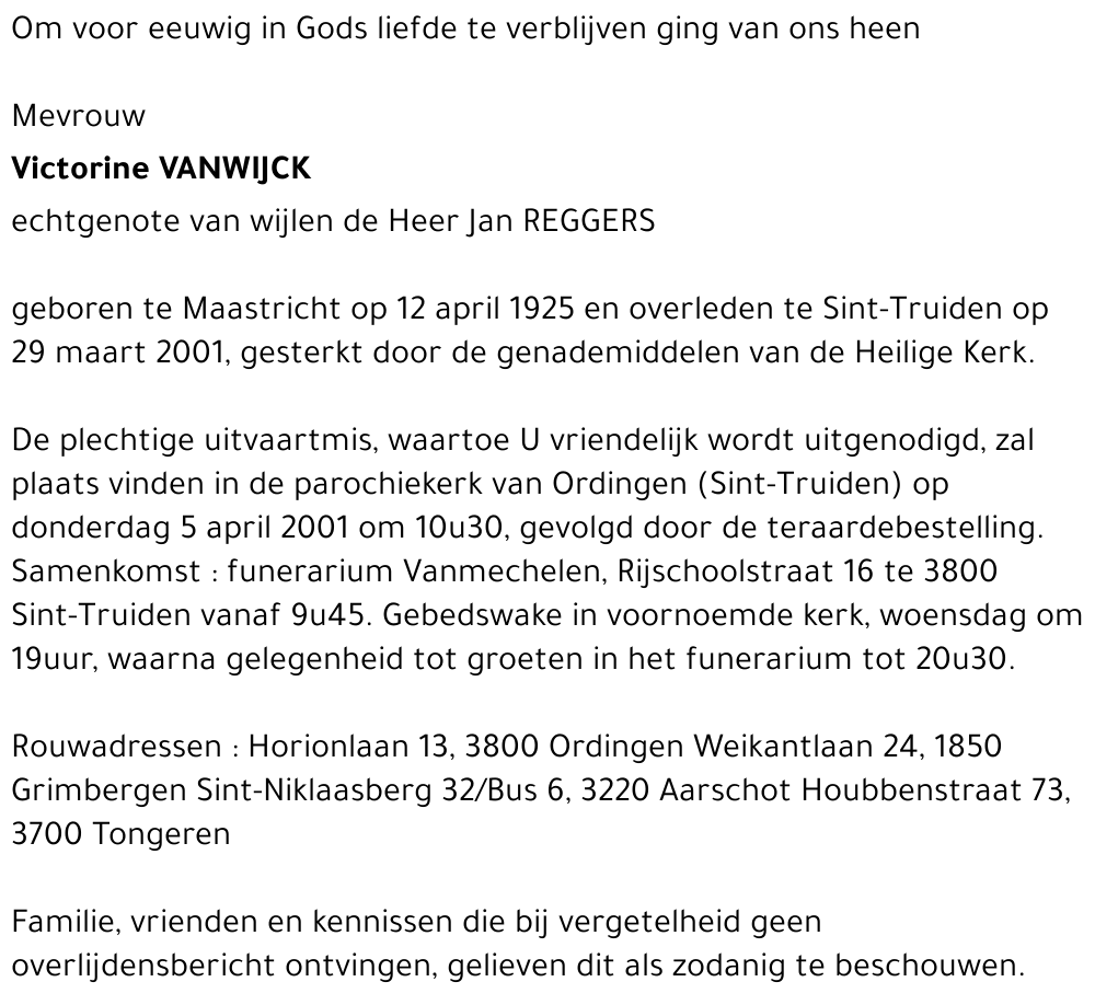  Vanwijck