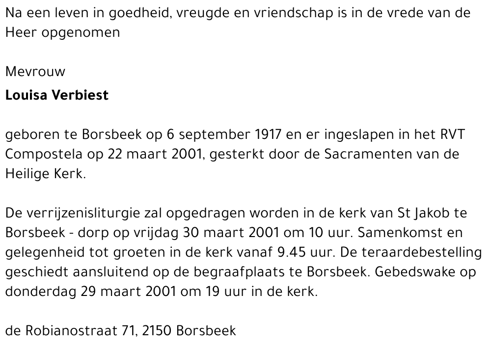  Verbiest