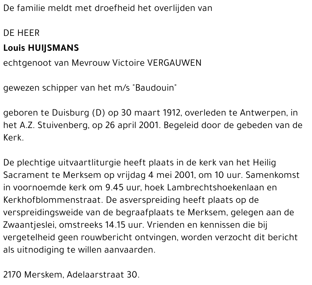  Huijsmans