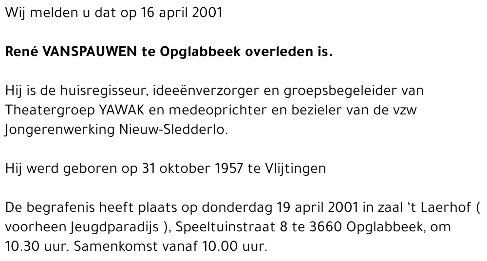  Vanspauwen