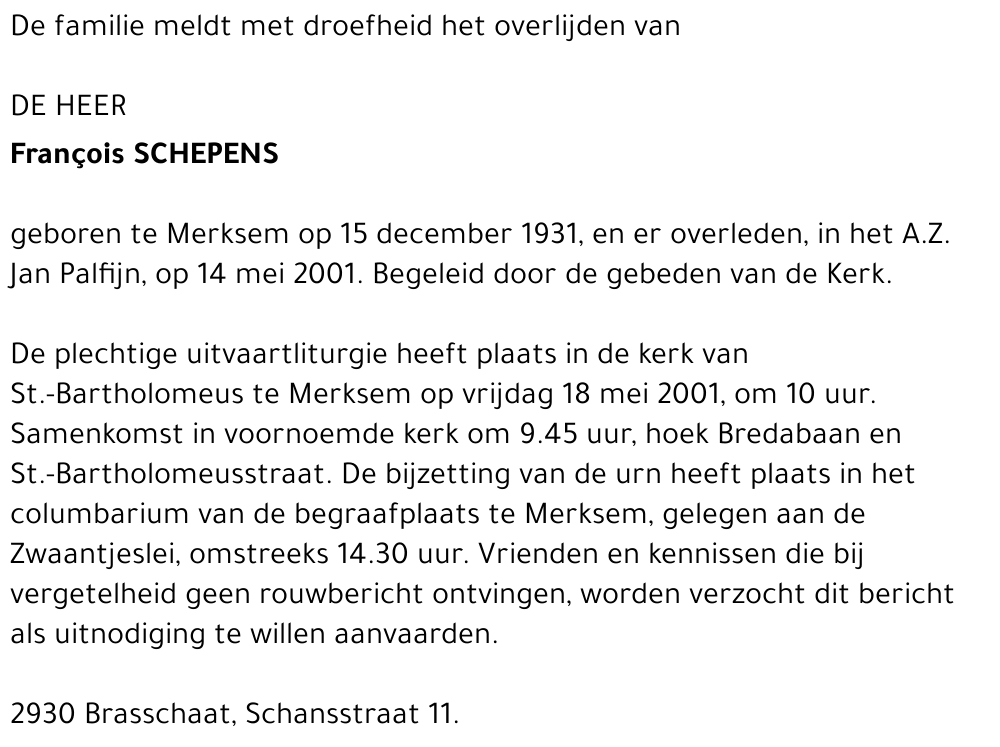 François SCHEPENS
