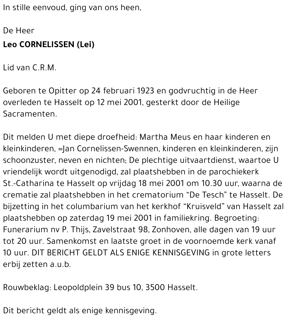 Leo Cornelissen