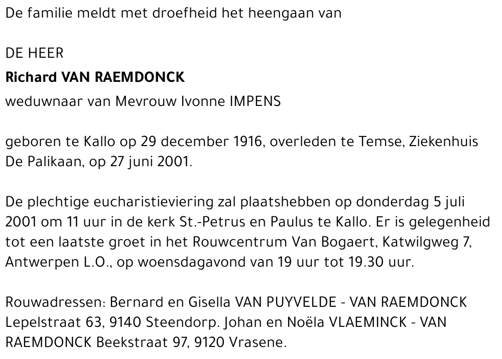 Richard Van Raemdonck
