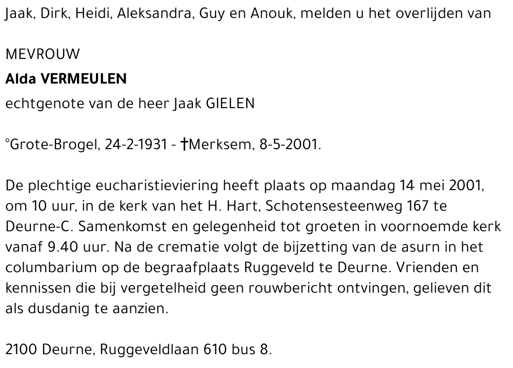  VERMEULEN