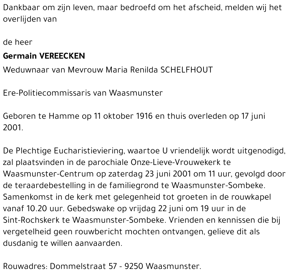 Germain VEREECKEN