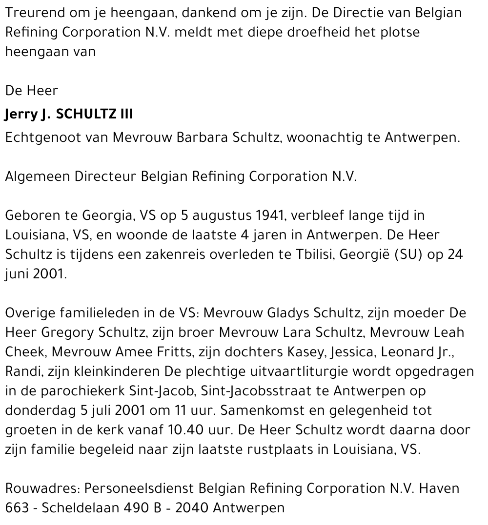 Jerry J. SCHULTZ III