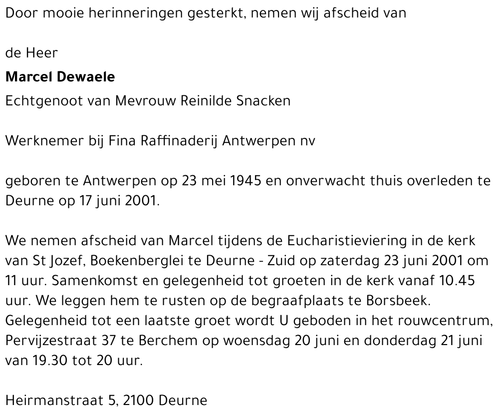 Marcel Dewaele