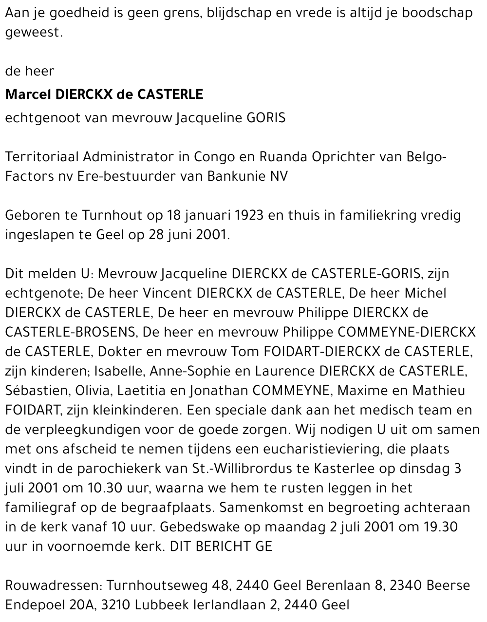 Marcel Dierckx de Casterlé