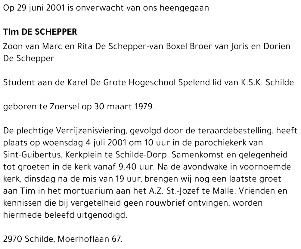 TIM DE SCHEPPER