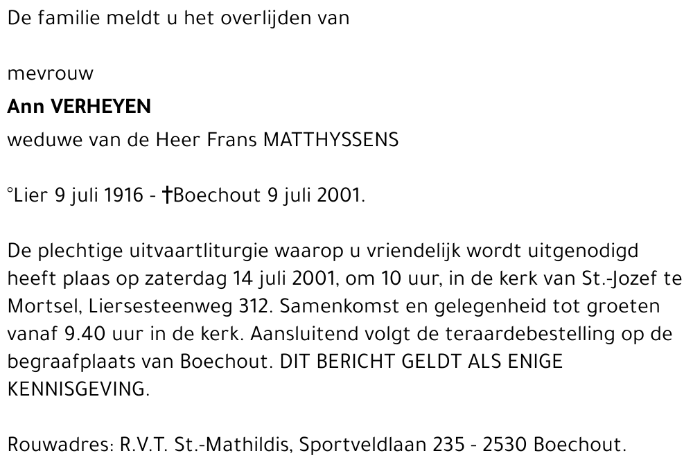ANN VERHEYEN
