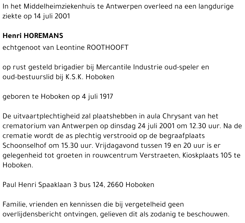 Henri Horemans