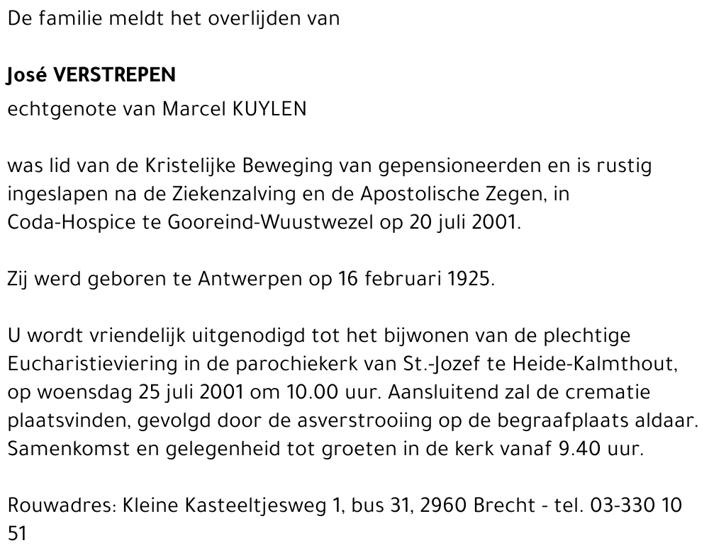 José VERSTREPEN