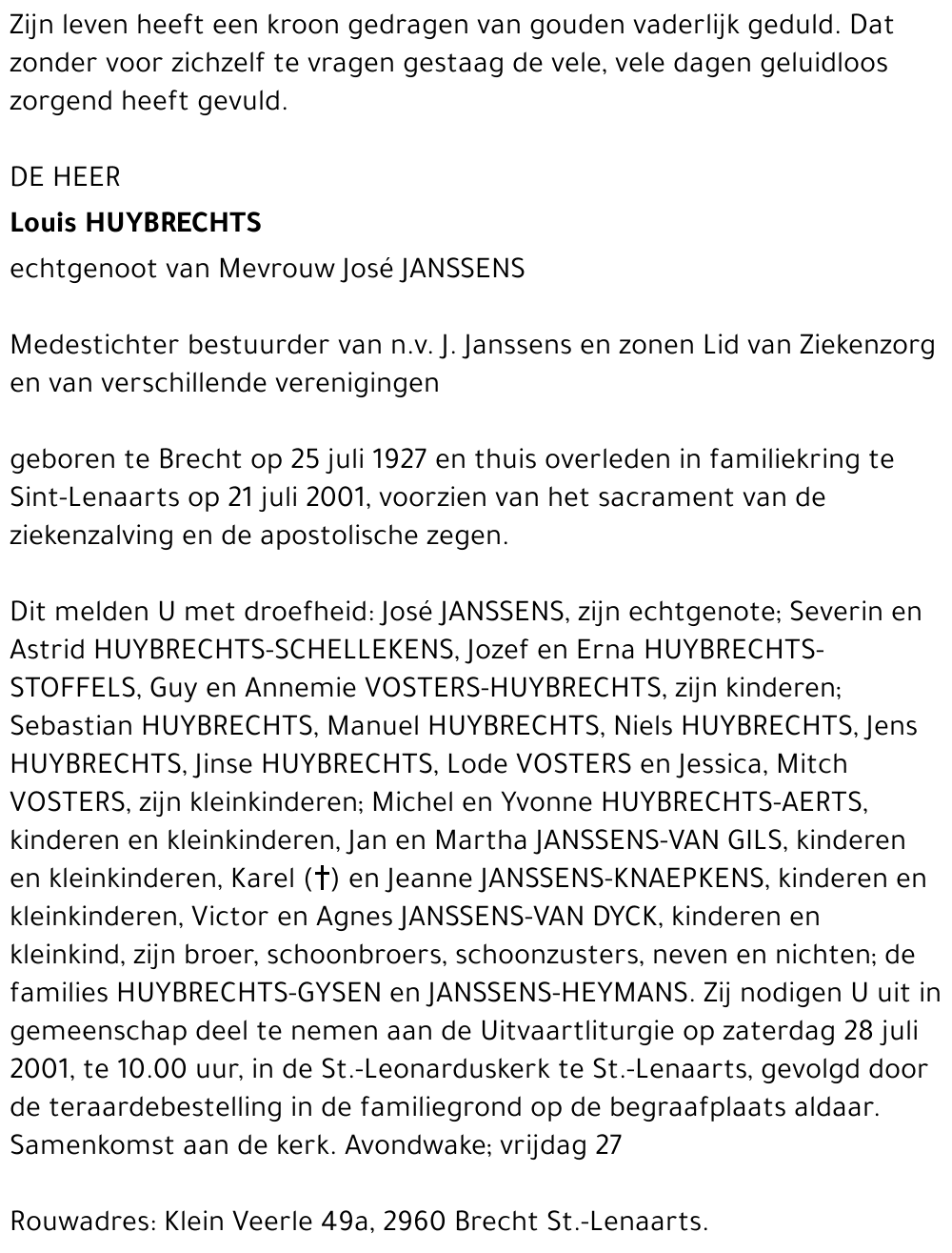 Louis HUYBRECHTS