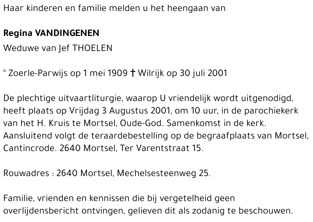 regina vandingenen