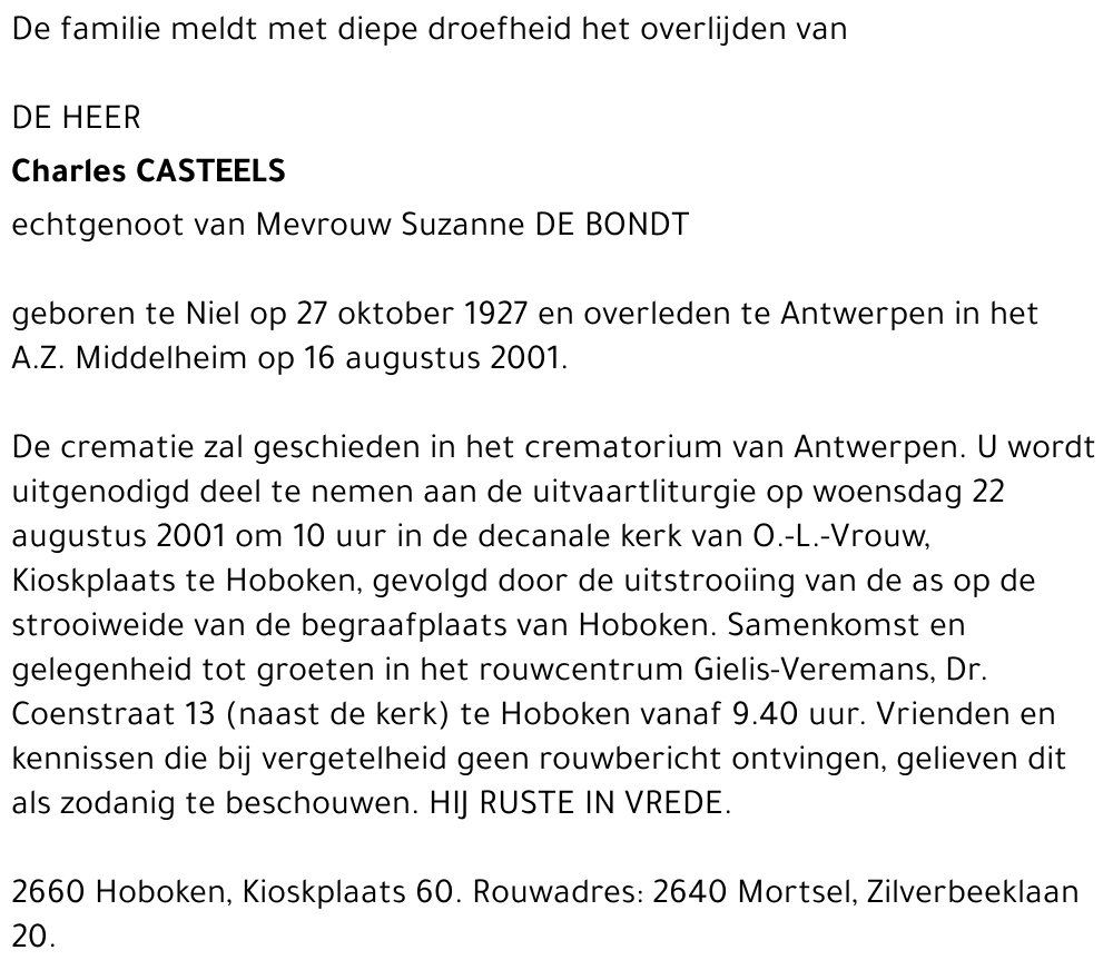 Charles Casteels