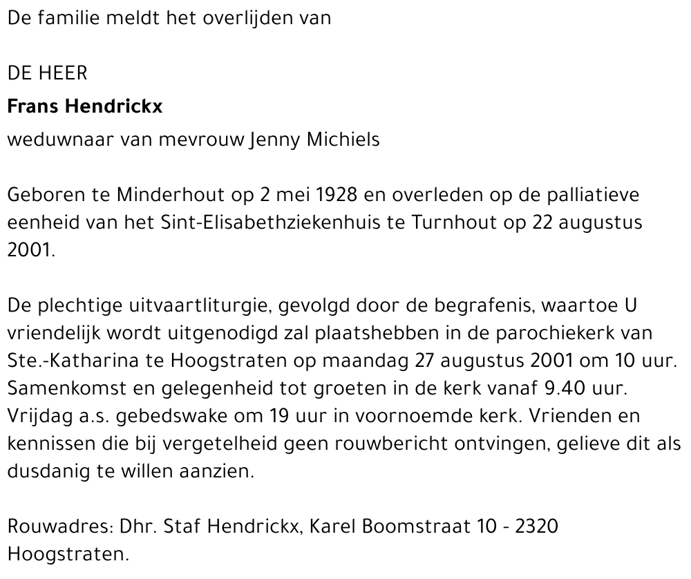 Frans Hendrickx