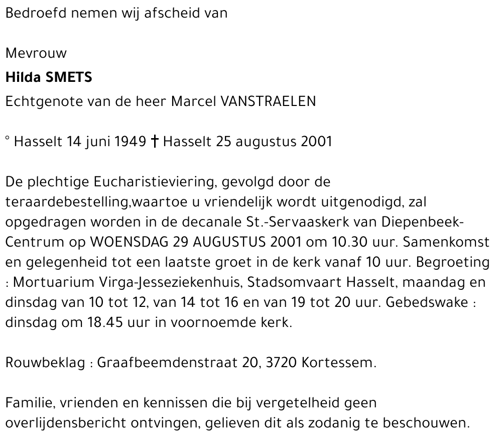 Hilda SMETS