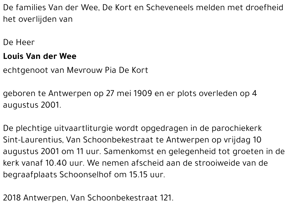 Lodewyk Van der Wee