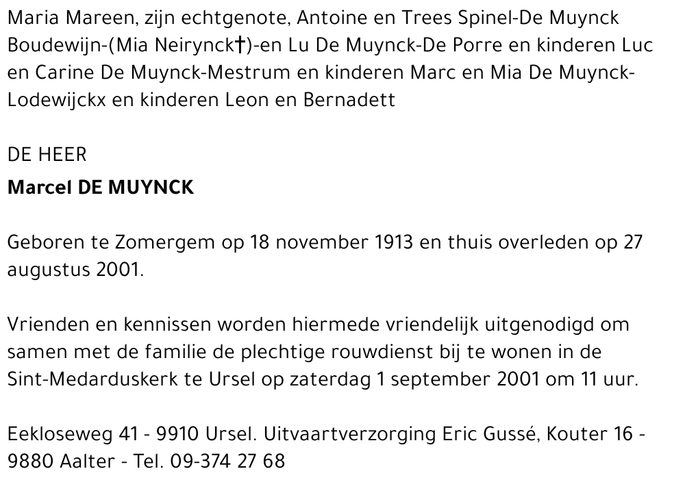Marcel De Muynck