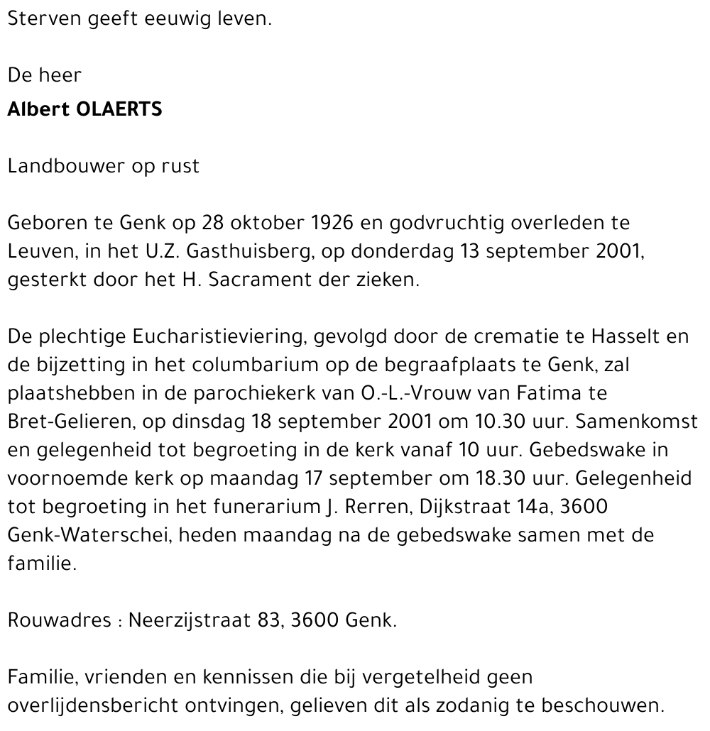 Albert OLAERTS