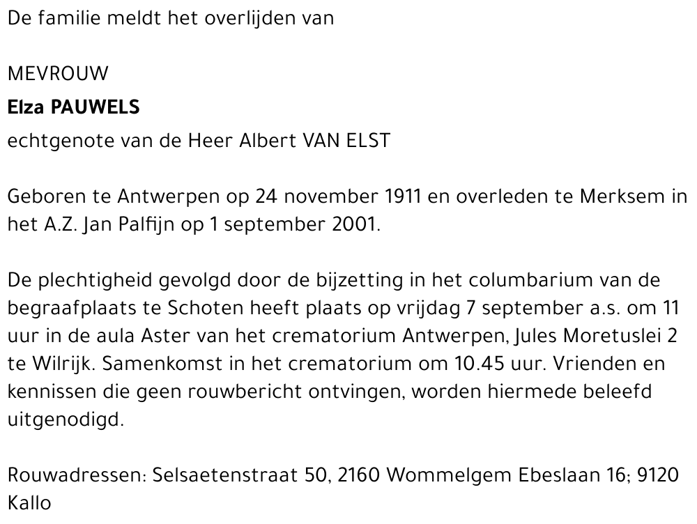 ELZA PAUWELS
