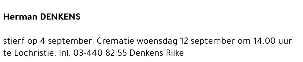 HERMAN DENKENS