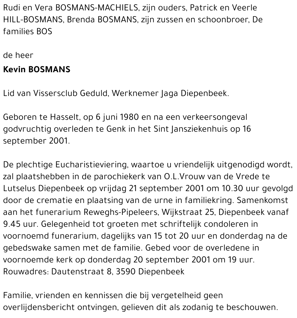 Kevin BOSMANS