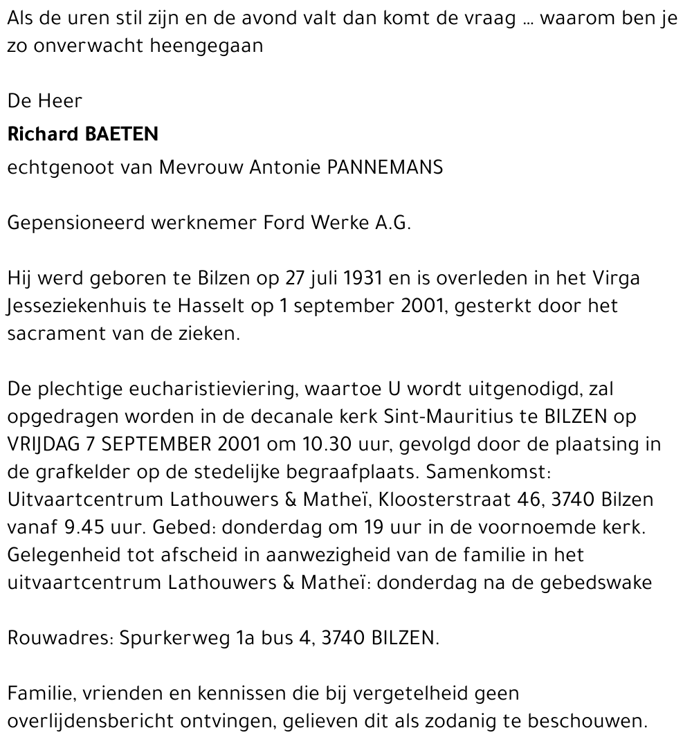 Richard BAETEN