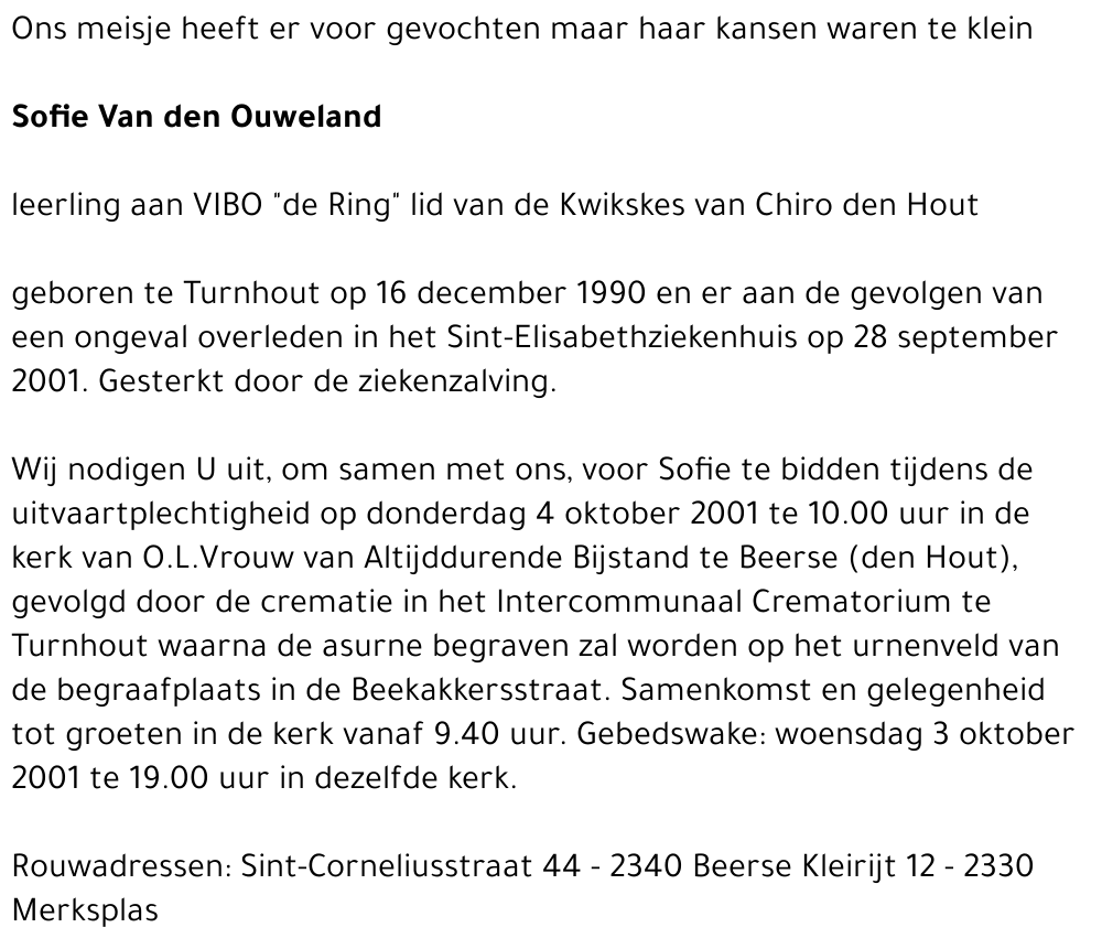 Sofie Van den Ouweland