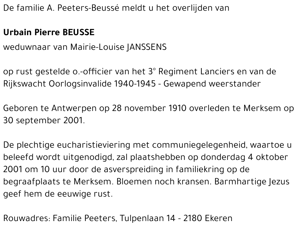 Urbain Pierre Beussé