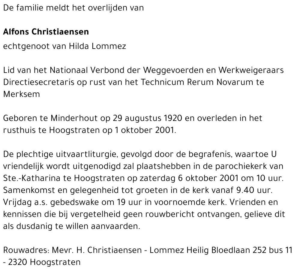 Alfons Christiaensen