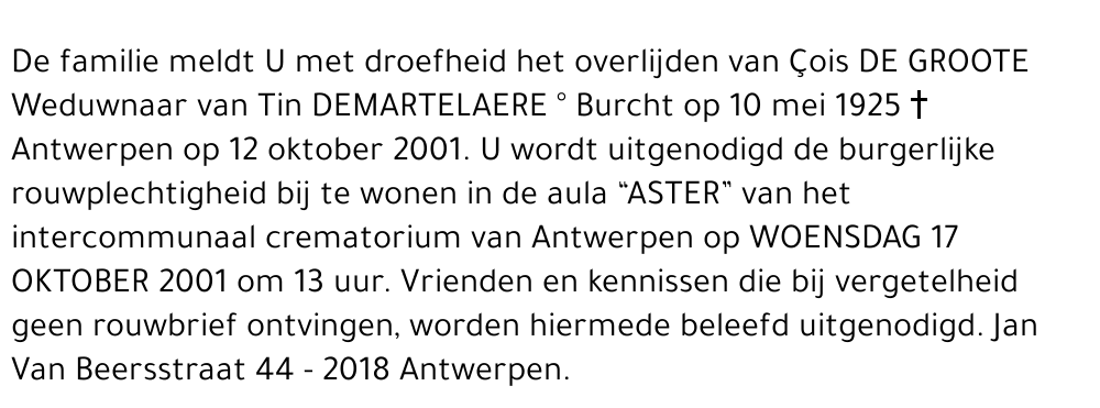 Franciscus De Groote