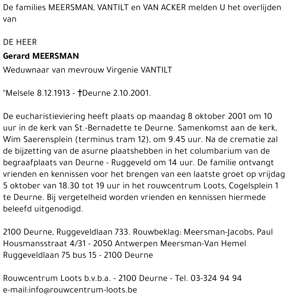 Gerard MEERSMAN