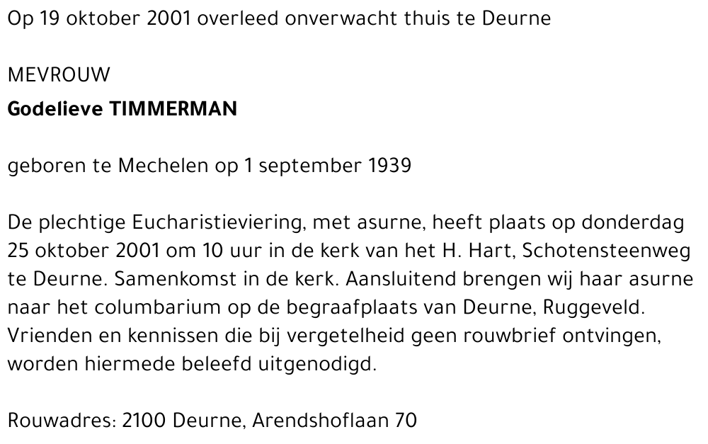 Godelieve TIMMERMAN