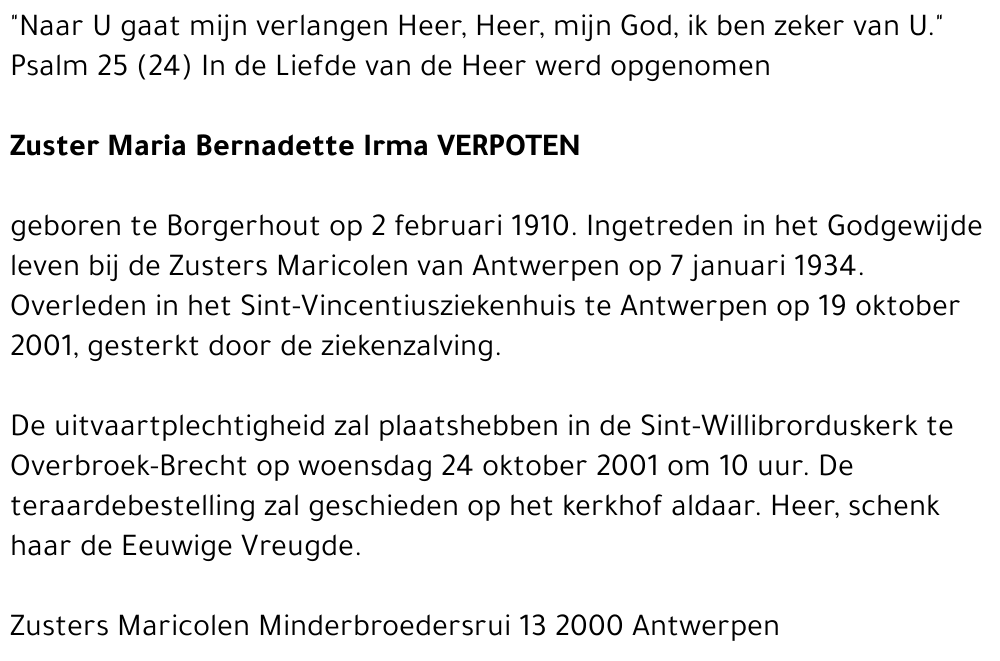 Irma VERPOTEN