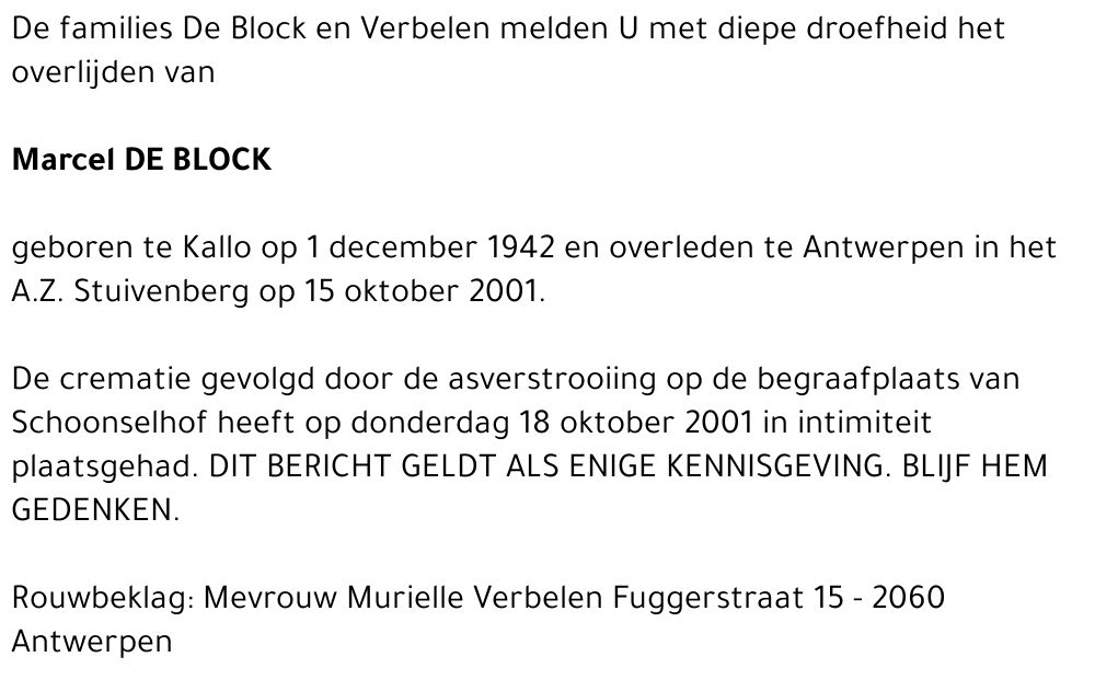 Marcel DE BLOCK