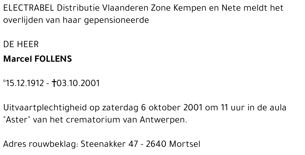 MARCEL FOLLENS