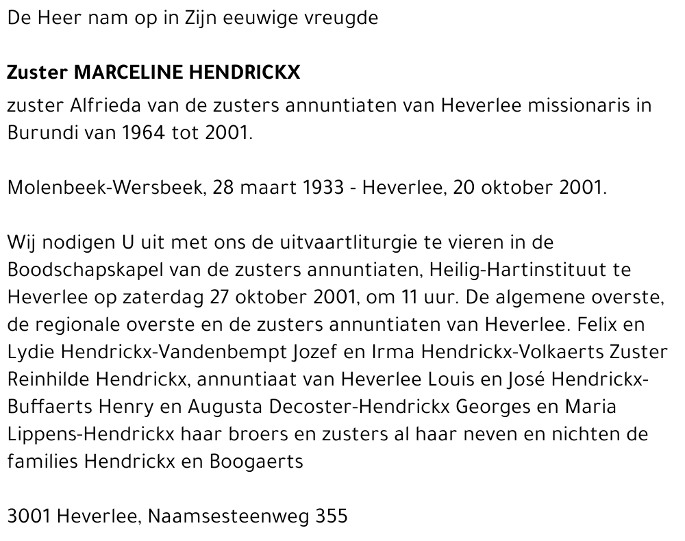 Marceline Hendrickx