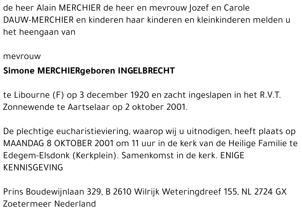 Raymonde INGELBRECHT