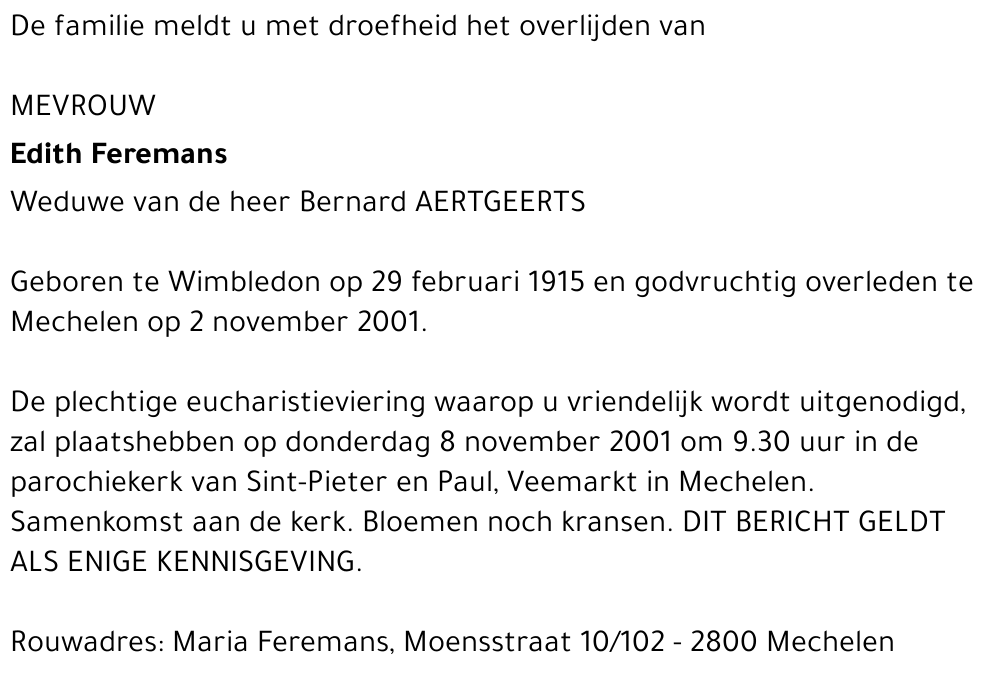 Edith Feremans