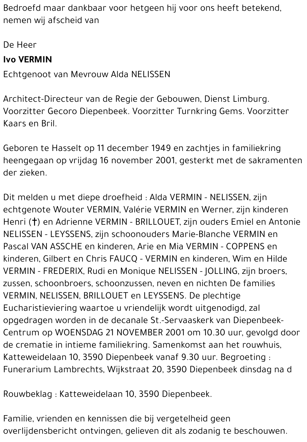 Ivo VERMIN