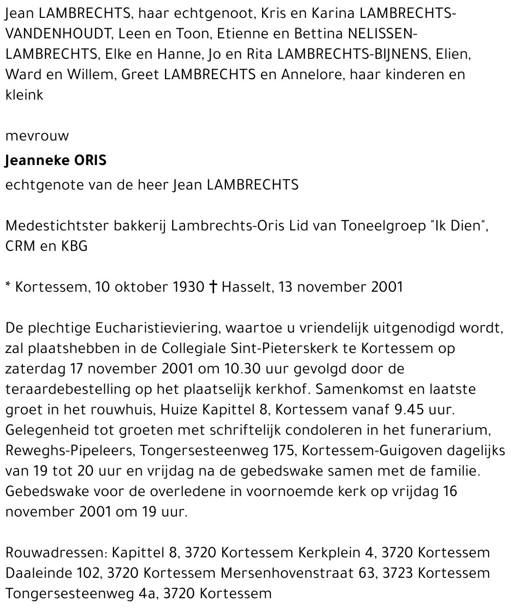 Jeanneke Oris