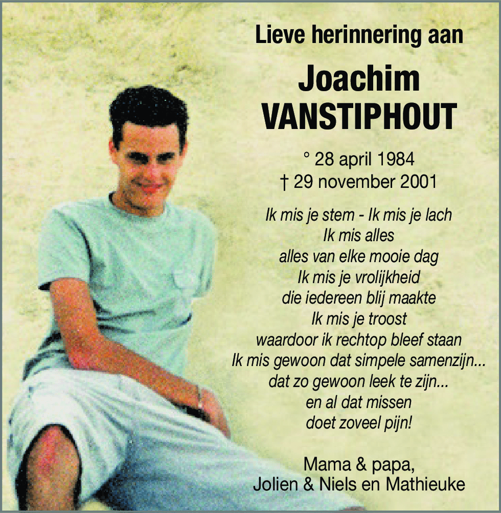 Joachim Vanstiphout