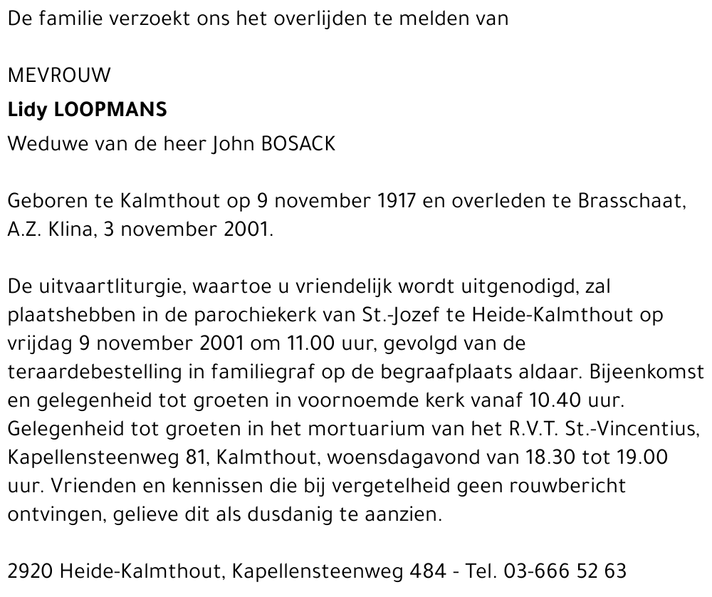 LIDY LOOPMANS