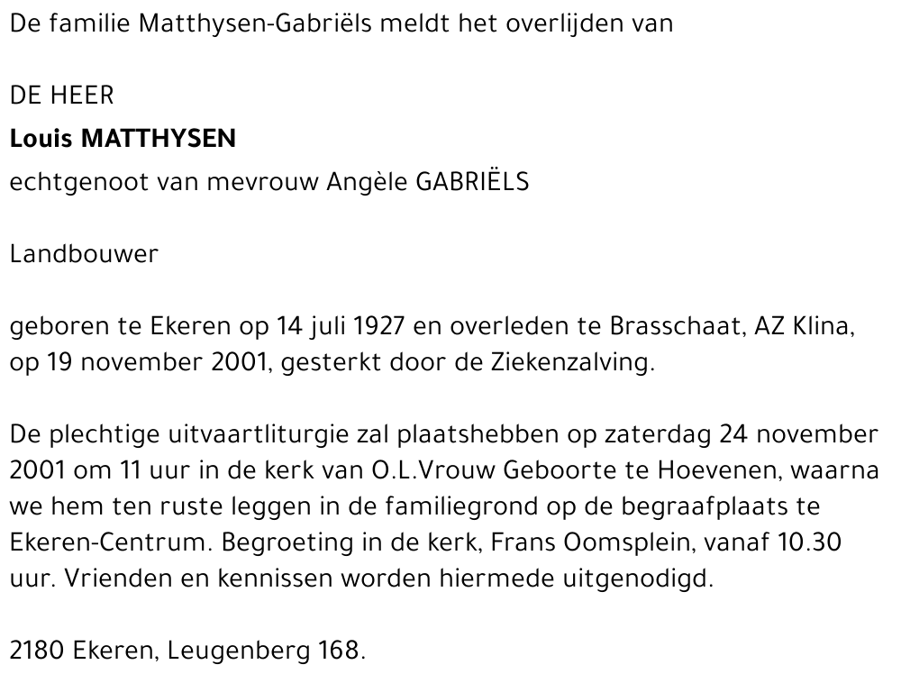 Louis Matthysen