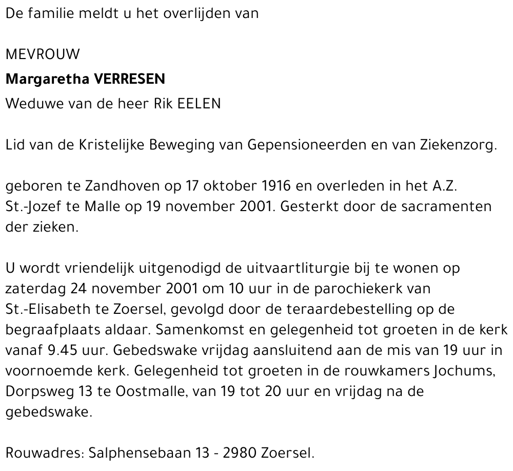 Margaretha Verresen