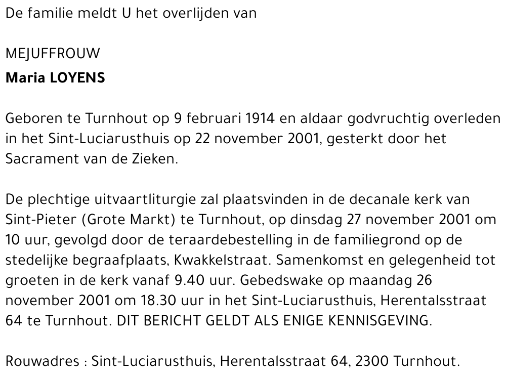 Maria Loyens