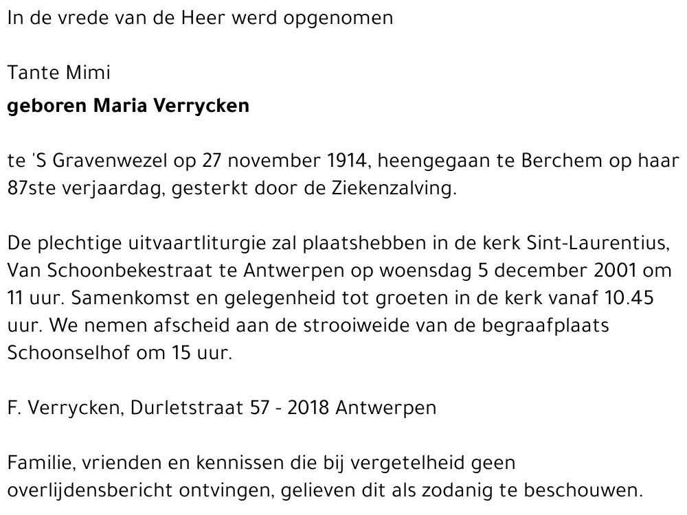 Maria Verrycken