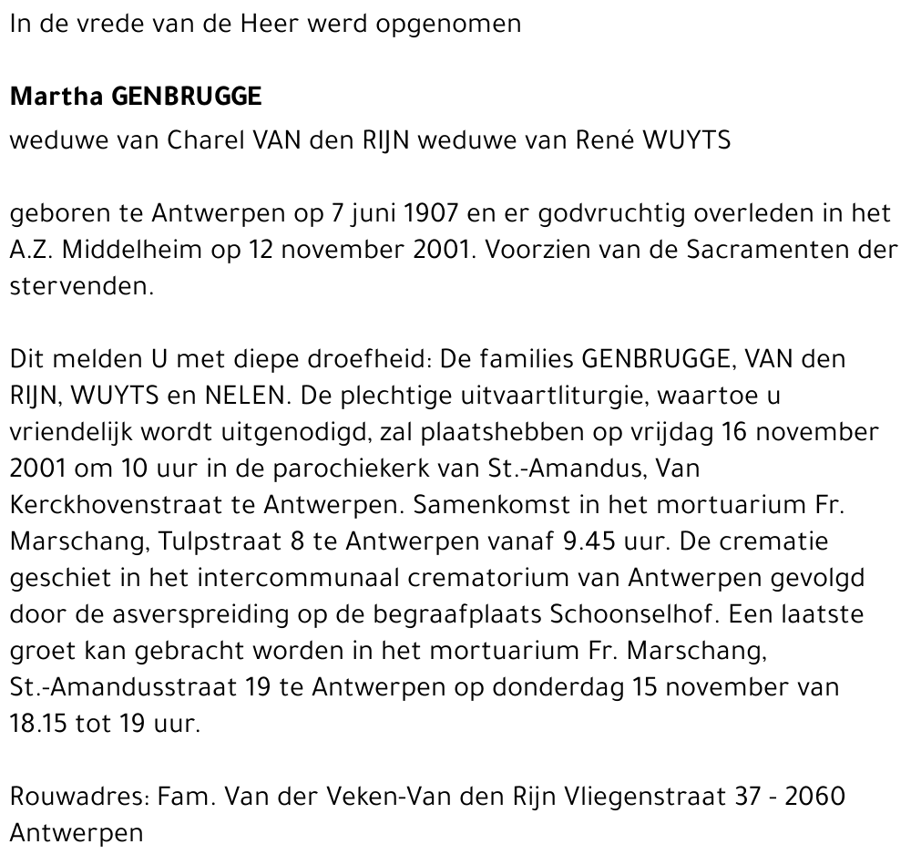 Martha Genbrugge